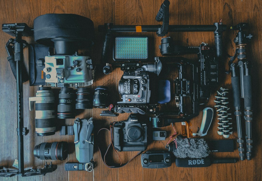 professional video camera setup