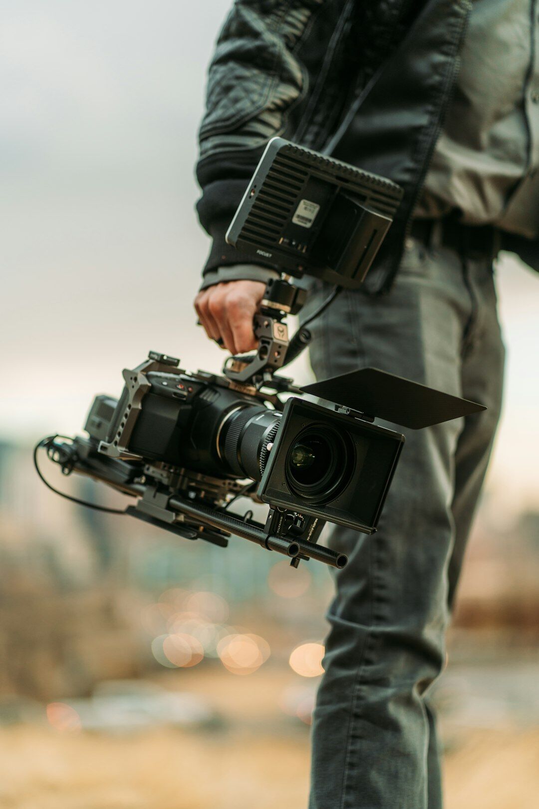 cinematographer with camera