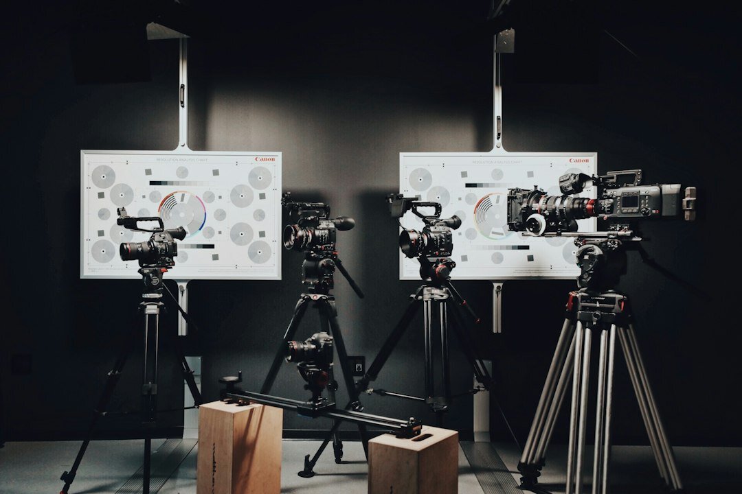 professional video camera setup